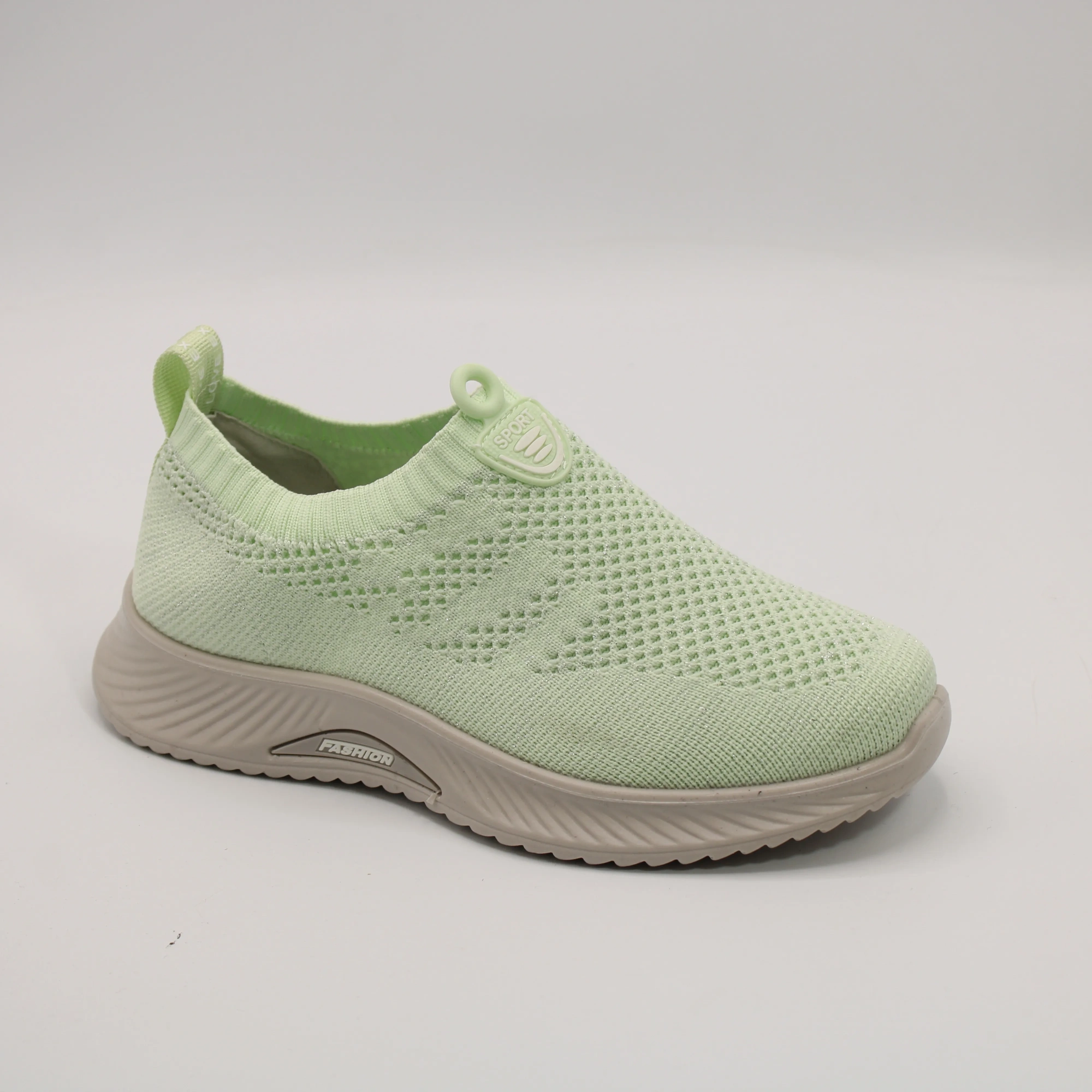 Женские слипоны салатового цвета MOMOTARI BS01-1466