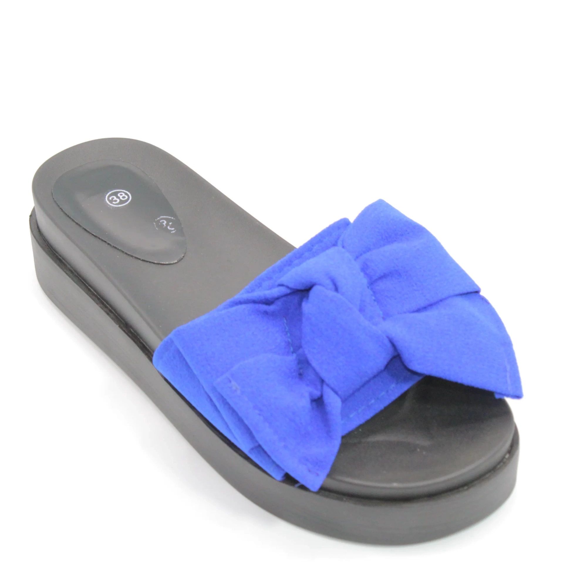 Женские летние шлепанцы синего цвета MEITESI BS02-1211