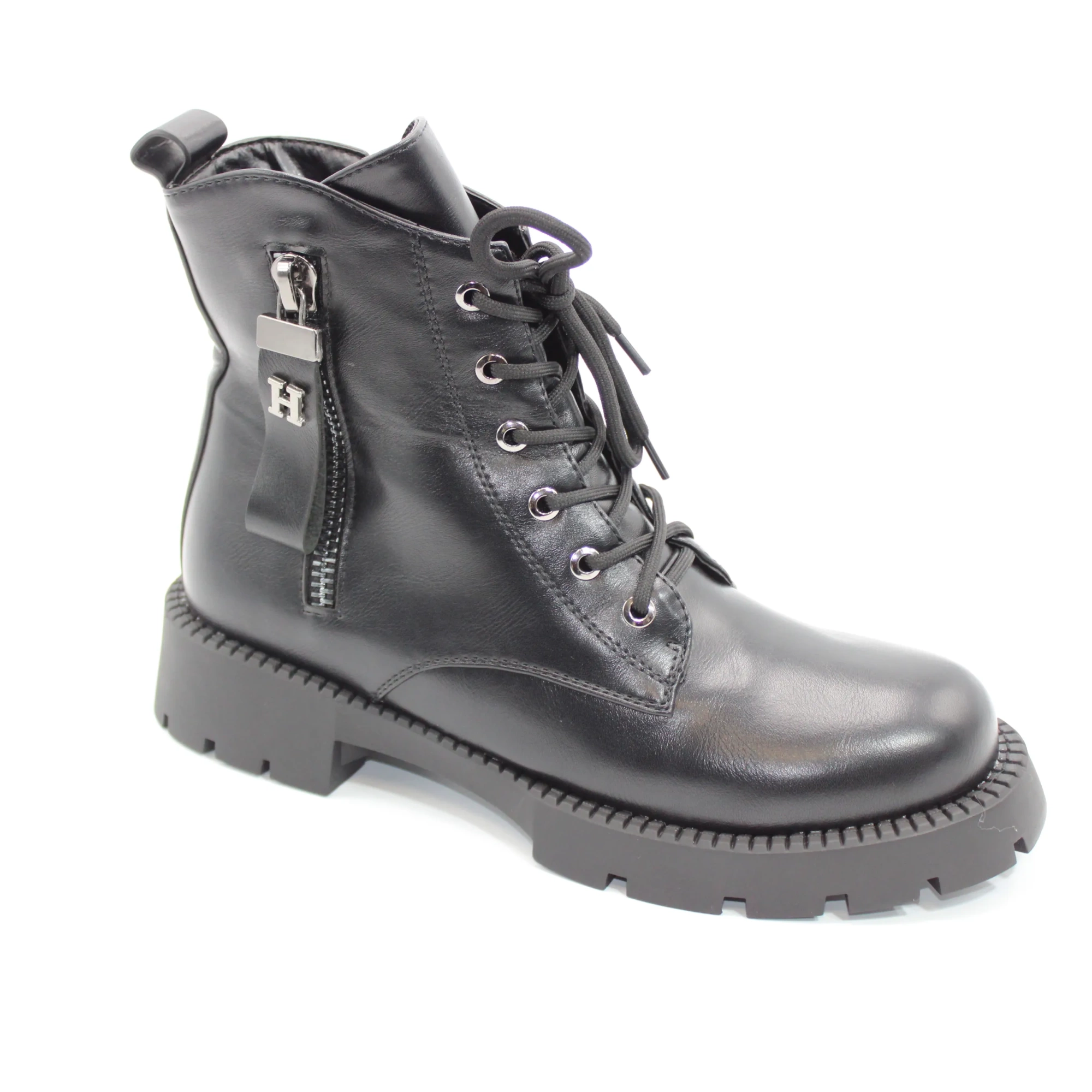 Женские ботинки черного цвета NICE MIKO BS02-1270