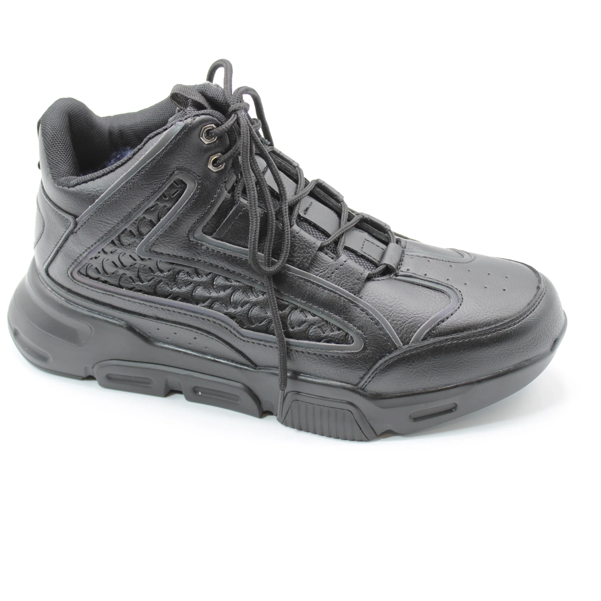 Мужские зимние кроссовки черного цвета ZEQI BS01-844