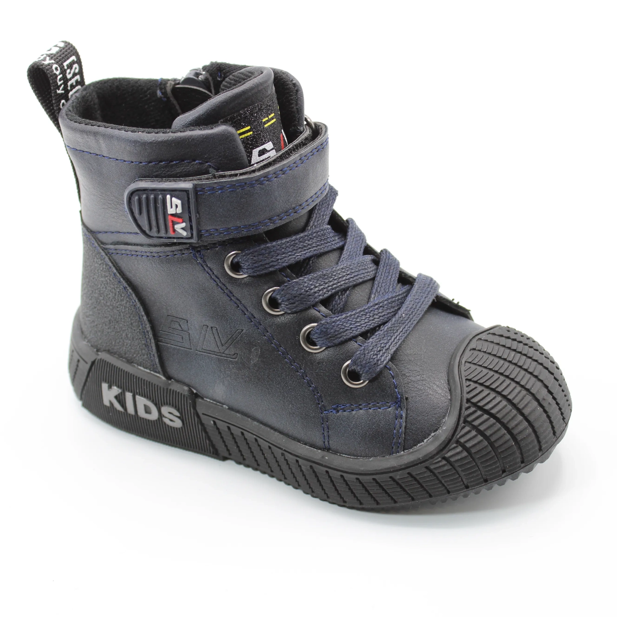 Детские осенние ботинки синего цвета SLV BS03-2369