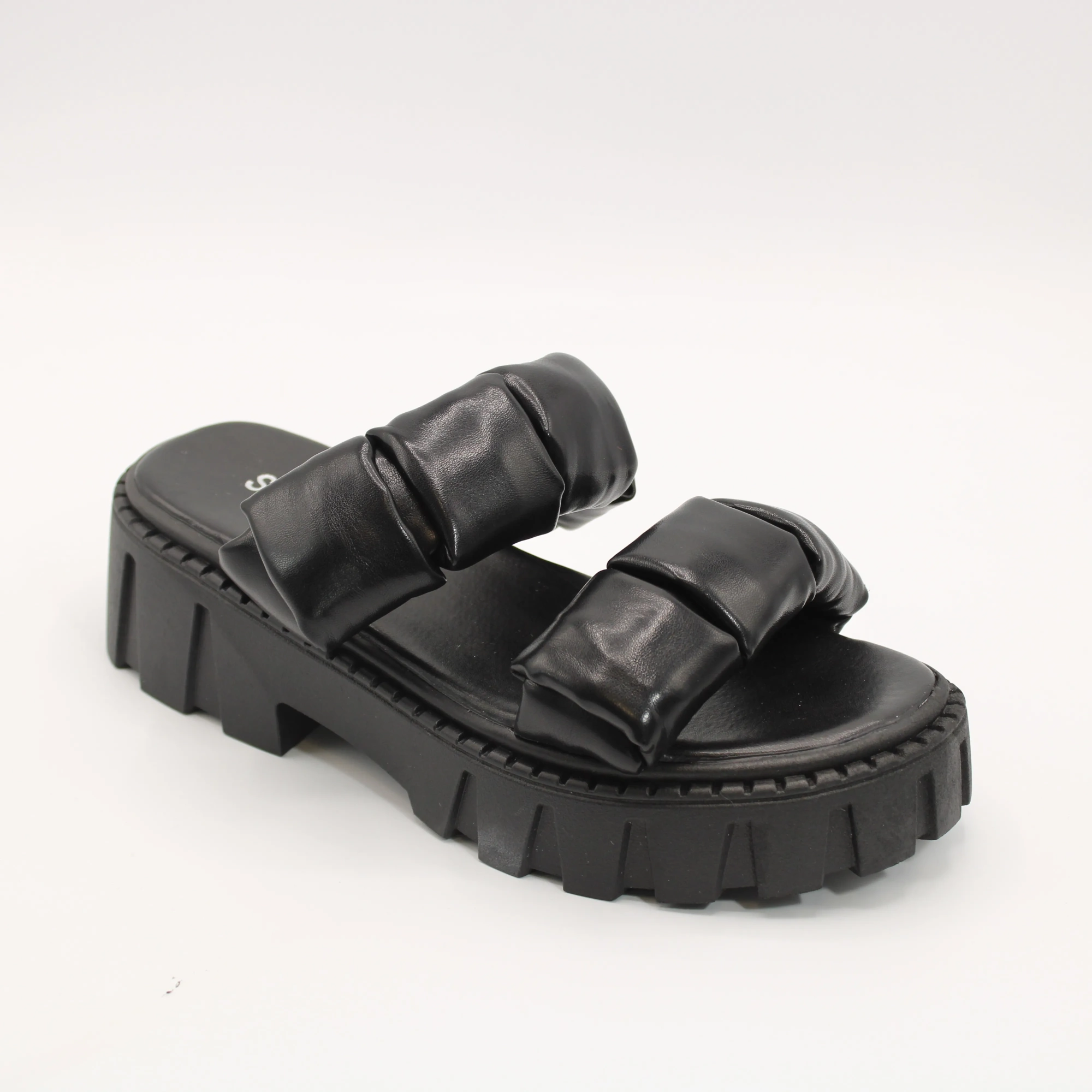 Женские шлепанцы черного цвета SUYIFEIYA BS02-1461