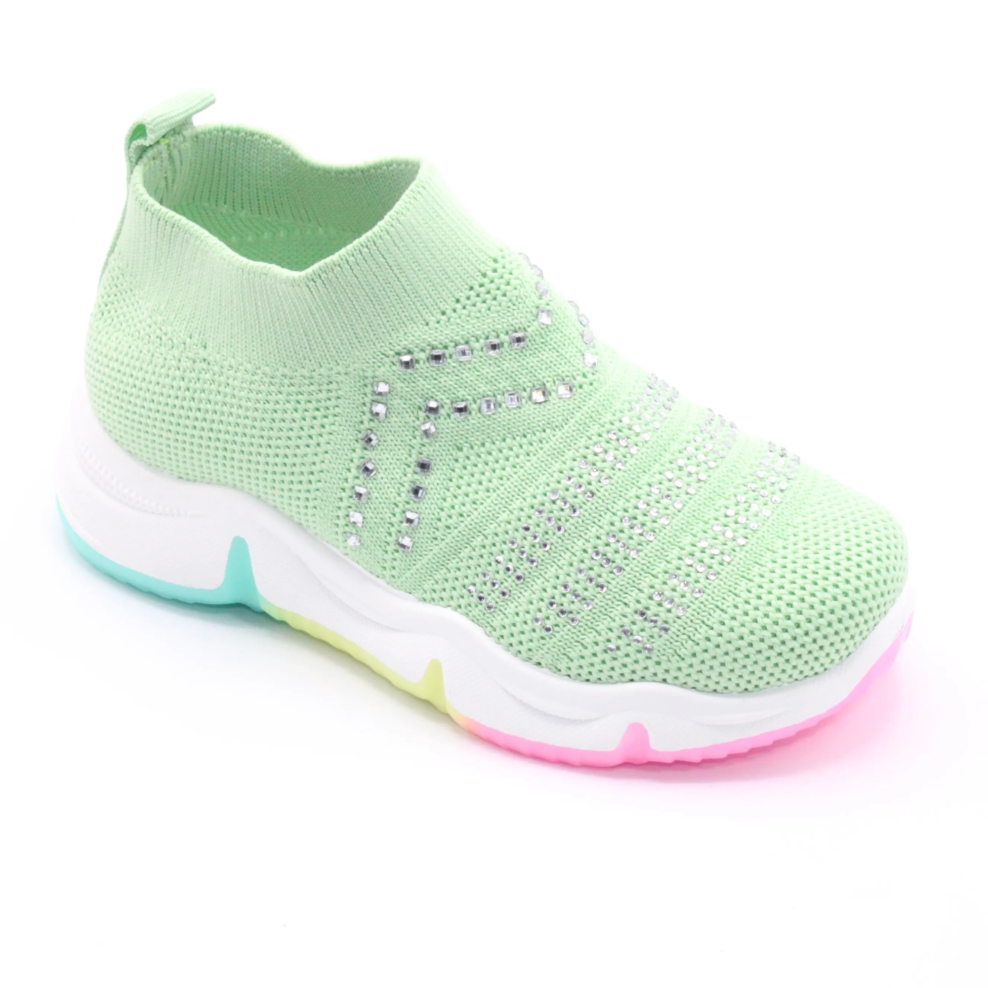 Детские летние слипоны салатового цвета VESNOE BS03-2640