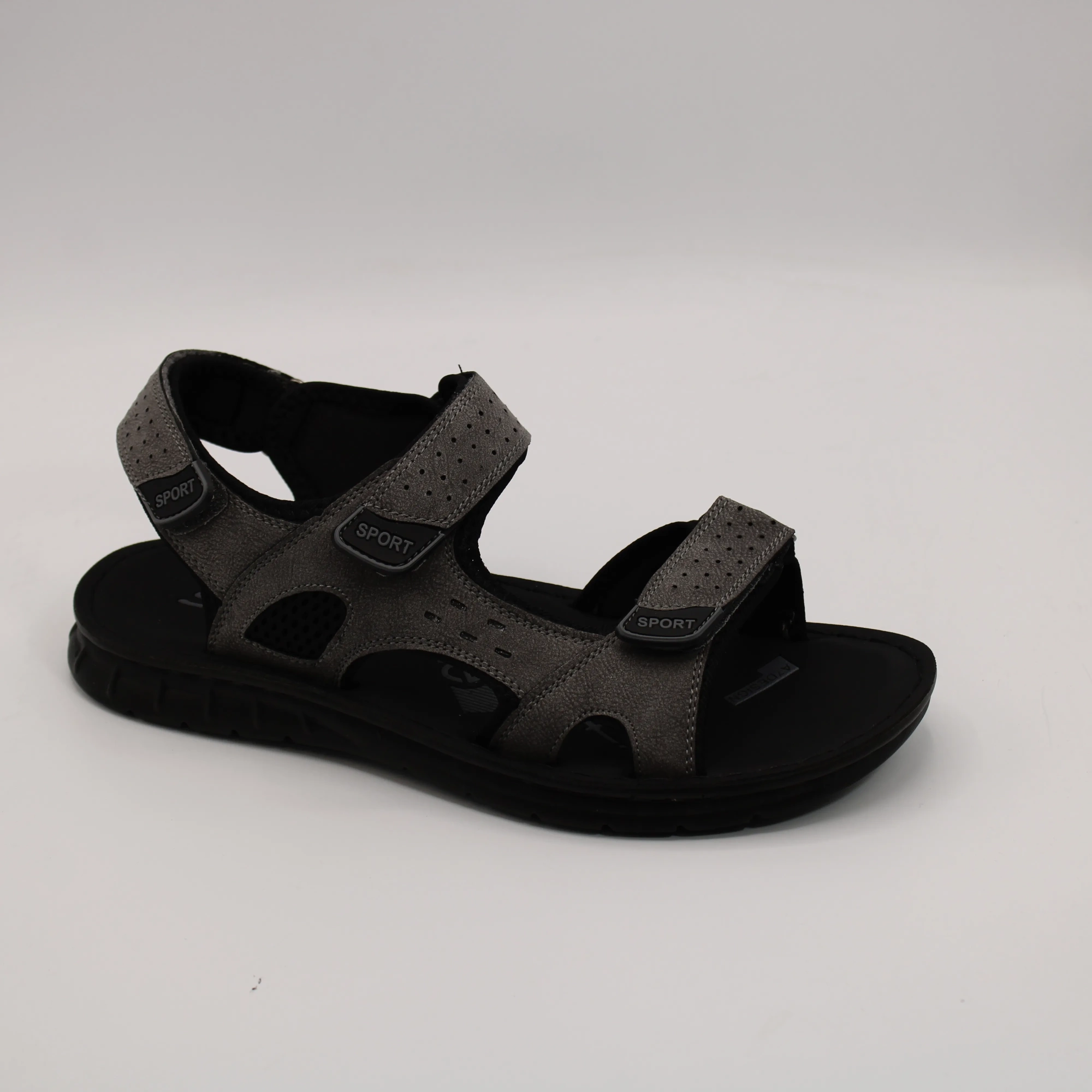 Мужские босоножки серого цвета SPORT BS01-1497