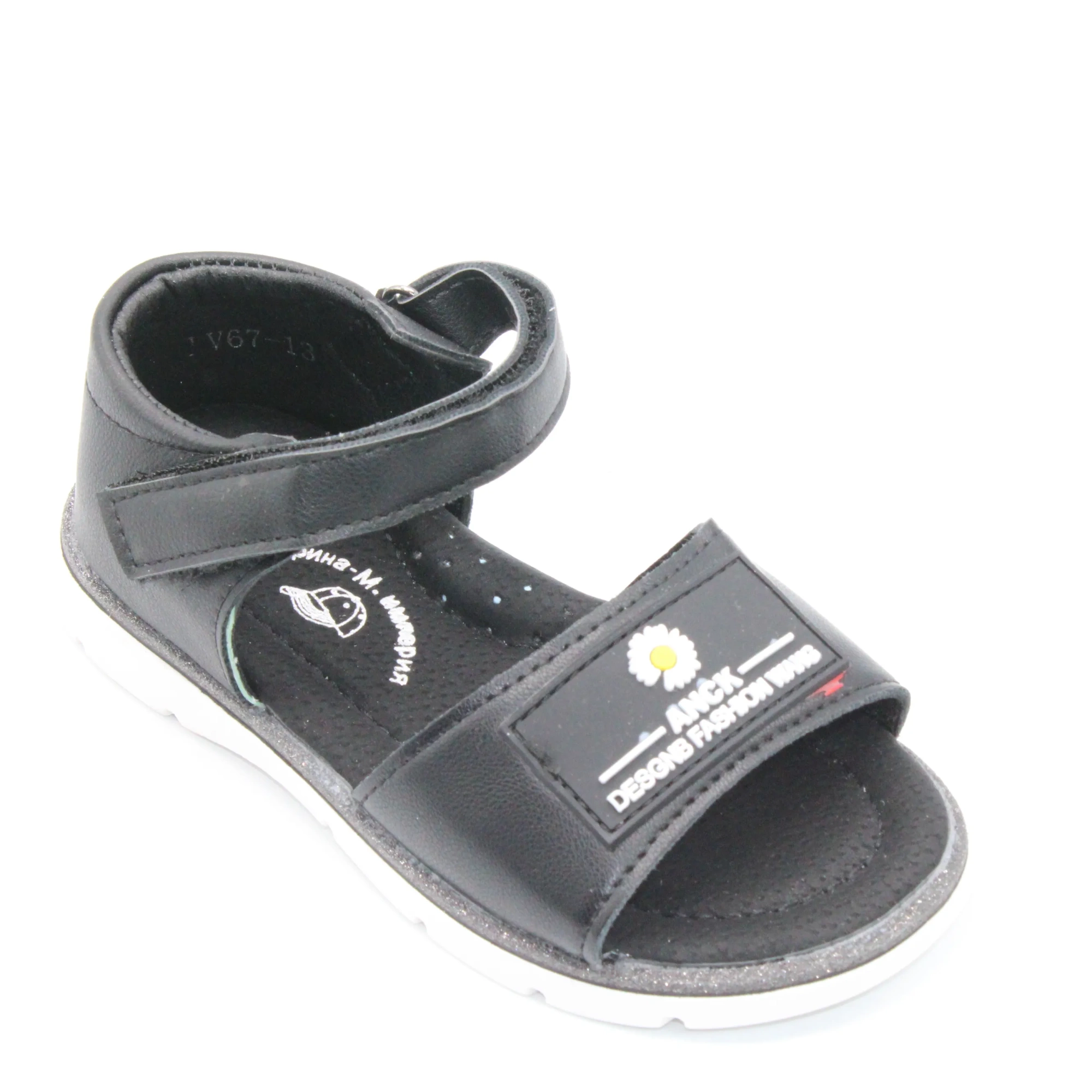 Детские летние босоножки черного цвета Д.ИРИНА&М.ИМПЕРИЯ BS06-688