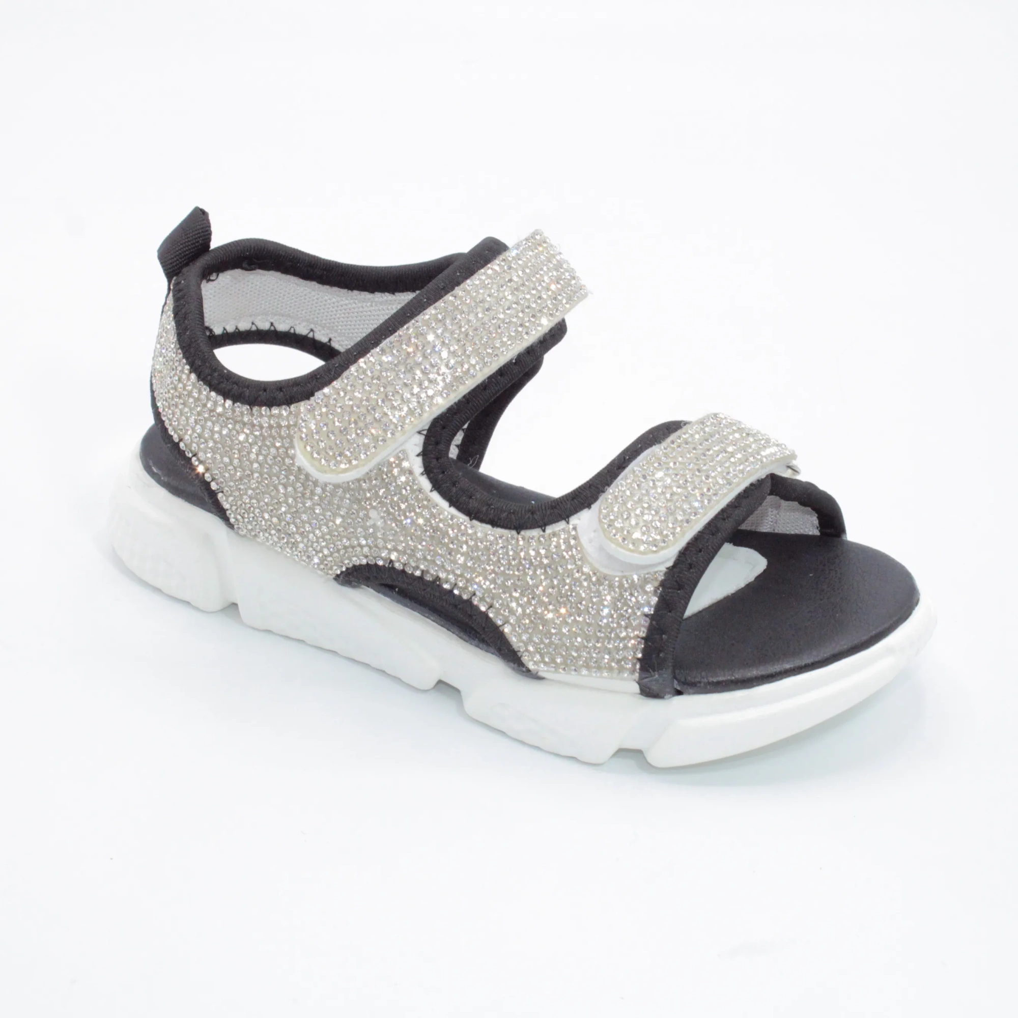 Детские летние босоножки серебряного цвета JONG.GOLF BS03-2674