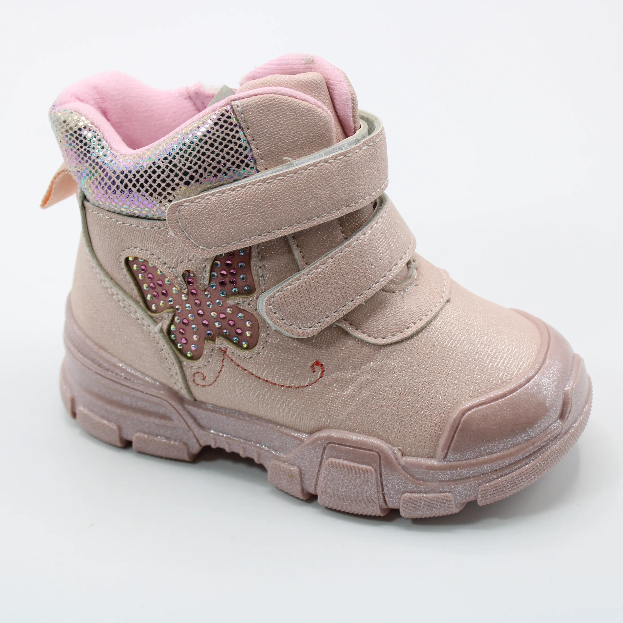 Детские осенние ботинки розового цвета КОЛОБОК BS06-387