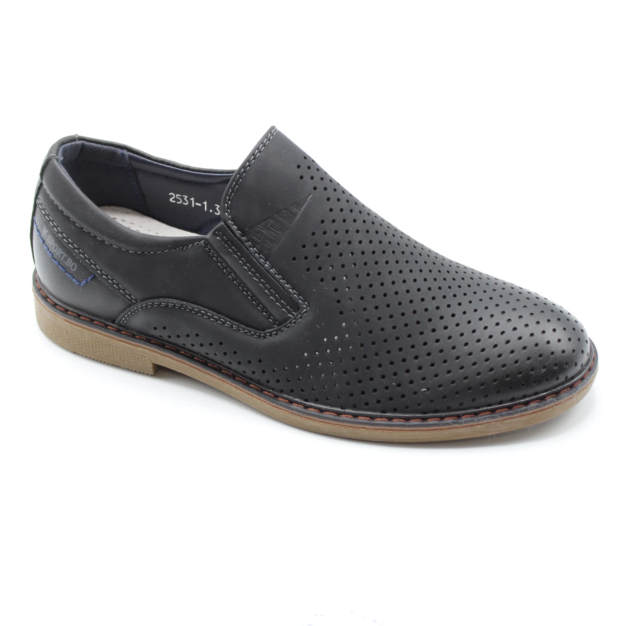 Детские осенние туфли черного цвета М+Д BS06-303