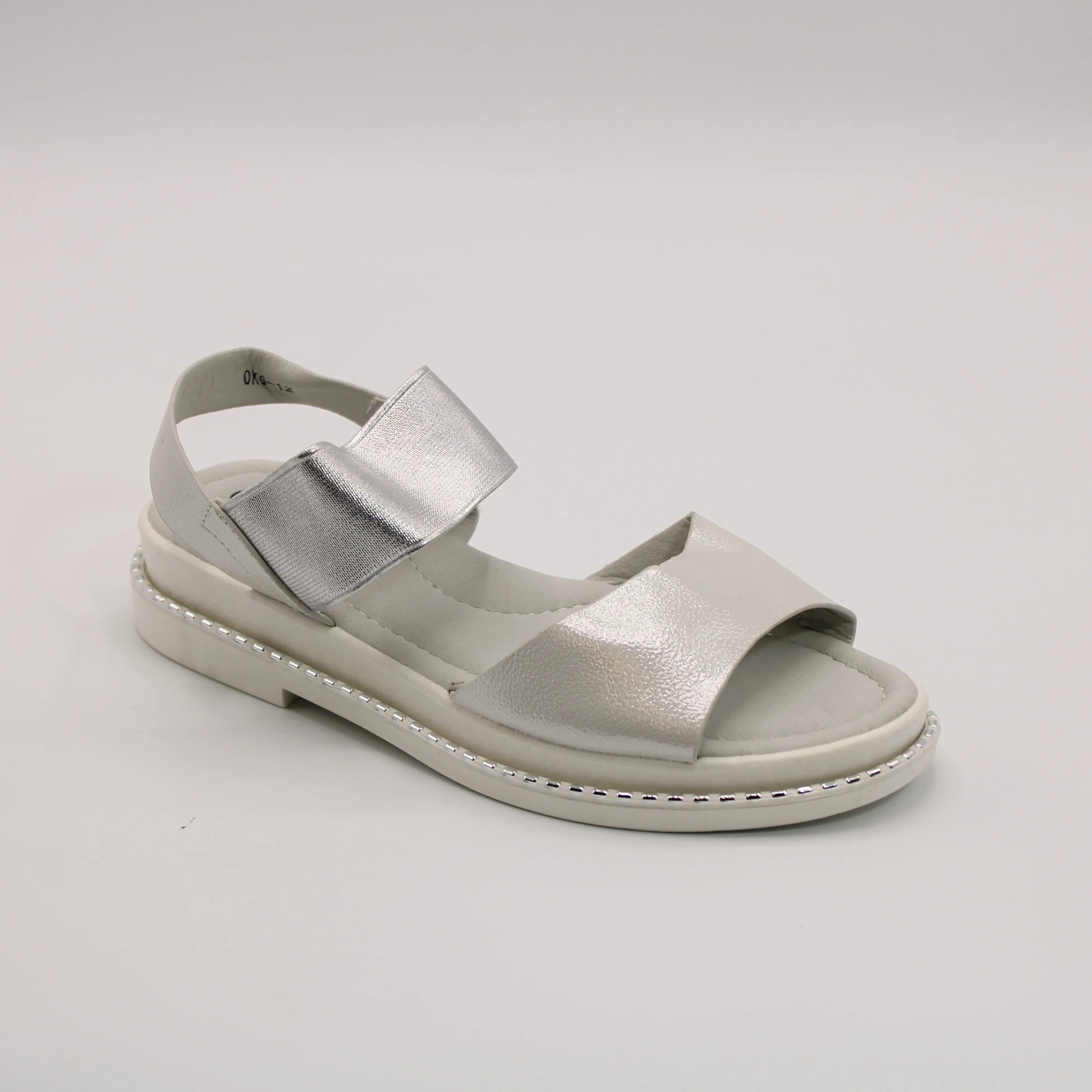 Детские босоножки серебряного цвета Д.ИРИНА&М.ИМПЕРИЯ BS05-608