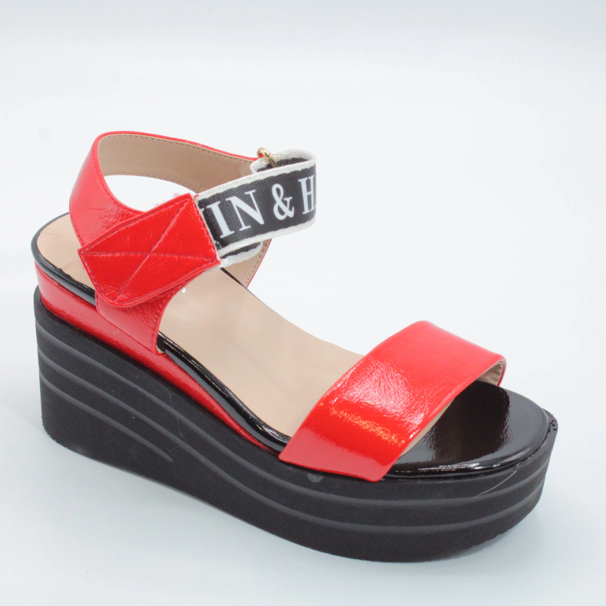 Женские летние босоножки красного цвета LORETTA BS02-1190